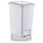 Bvlx 25 Lt Slim Pedallı Çöp Kovası Beyaz
