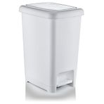 Bvlx 40 Lt Slim Pedallı Çöp Kovası Beyaz