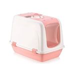 BvLX 5092 Pembe Kapalı Büyük Boy Kedi Tuvaleti