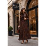 BVOİCE SELECTİONS Desenli şifon etek-Haki
