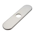 BWE Musluk Kapağı 10 inç Güverte Plakası 1 veya 3 Delikli Mutfak veya Banyo Lavabo Bataryası Fırçalanmış Nikel Dış Rozet Plakası Paslanmaz Çelik Levha Yuvarlak Gemi Vanity Base Lavabo Deliği Kapağı