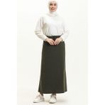 Bwest Beli Bağlamalı Cepli Spor Etek - 00152 - Haki - 50