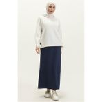 Bwest Beli Bağlamalı Cepli Spor Etek - 00152 - Indigo - İndigo - 40