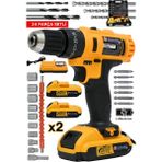 BX-9014 12V Metal Şanzıman Çift Akülü Bakır Sargı Şarjlı Darbeli Matkap Akülü Vidalama