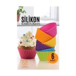 Bx Silikon Muffin Kalıbı - Sürekli Kullanım Muffin Kek Kalıbı 6 Adet