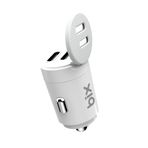 BXCC65C 65W Çift Portlu Type-C Araç Şarj Aleti iPhone & Android & Notebook Mini Araç içi Şarj Cihazı Beyaz