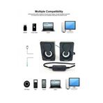 BY A.D.M Bilgisayar Hoparlörü Rgb Led Işıklı Gaming Oyuncu Hoparlörü 3.5mm Jack Usb Speaker 1+1 Ses Sistemi