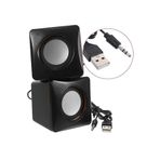 BY A.D.M Mini Hoparlör Mini Speaker 1+1 USB 2.0 Tak çalıştır Mini Bilgisayar kablolu ses sistemi