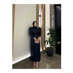 By Atelier Lacivert Perla Tesettür Kalem Abiye