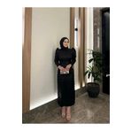 By Atelier Siyah Perla Tesettür Kalem Abiye