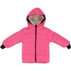 by BebekOdam Kız Çocuk Fuşya Simli Parlak Içi Peluş Mont - 1016218 - 4 Yaş