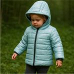 by BebekOdam Kız Çocuk Su Yeşili Simli Parlak Içi Peluş Mont - 1016217 - 4 Yaş