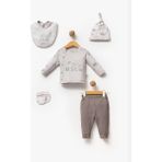 By Bubbles Toys Erkek Bebek 5'li Hastane Çıkış Seti - Gri - 0 - 3 Ay