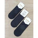 By Cardes Pilates Yoga Çorabı Silikon Baskılı Coton 3 Çift - 36 - 39 - Siyah