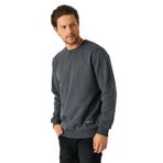 BY COMEOR Erkek Antrasit Basic Bisiklet Yaka Regular Fit Normal Kesim 2 İplik Sweatshirt S