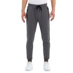 BY COMEOR Erkek Antrasit Slim Fit Jogger Cep Nakış Fermuar Detaylı Eşofman Altı Antrasit S