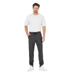 BY COMEOR Erkek Antrasit Standart Fit Normal Kesim Paça Ribanalı Cepli Rahat Jogger Eşofman Altı L