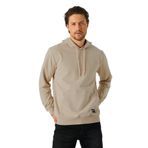 BY COMEOR Erkek Bej Basic Kapüşonlu Regular Fit Normal Kesim 2 İplik Kumaş Günlük Sweatshirt XL