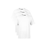 BY COMEOR Erkek Çok Renkli T- Shirt Regular Fit Rahat Kesim Bisiklet Yaka 3'lü Basic Tişört Paketi BEYAZ 2XL
