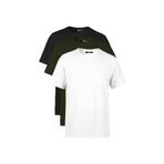 BY COMEOR Erkek Çok Renkli T- Shirt Regular Fit Rahat Kesim Bisiklet Yaka 3'lü Basic Tişört Paketi Haki XS