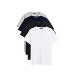 BY COMEOR Erkek Çok Renkli T- Shirt Regular Fit Rahat Kesim V Yaka 4'lü Basic Tişört Paketi CMREOV36-4 M
