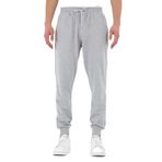 BY COMEOR Erkek Eşofman Altı Etiketli Arka ve Yan Cepli Regular Fit Gri XL