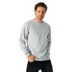 BY COMEOR Erkek Gri Basic Bisiklet Yaka Regular Fit Normal Kesim 2 İplik Sweatshirt 2XL