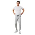 BY COMEOR Erkek Gri Slim Fit Jogger Cep Nakış Fermuar Detaylı Eşofman Altı Gri XL