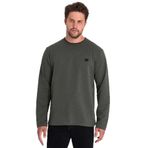 BY COMEOR Erkek Haki Çift Bisiklet Yaka Baskı Detaylı Standart Rahat Kesim Sweatshirt Haki M