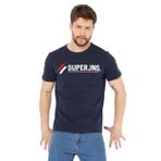 BY COMEOR Erkek Kırmızı Önü Yazı Baskılı Kısa Kollu Bisiklet Yaka Basic Slim Fit T-shirt L (Lacivert, S)