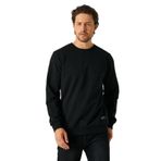 By Comeor Erkek Siyah Basic 2 Iplik Bisiklet Yaka Regular Fit Normal Kesim Sweatshirt S
