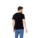 BY COMEOR Erkek Siyah Slim Fit Pamuklu Kısa Kollu Bisiklet Yaka T-shirt L