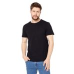 BY COMEOR Erkek Siyah Slim Fit Pamuklu Kısa Kollu Bisiklet Yaka T-shirt M