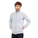 BY COMEOR Erkek Uzun Kollu Önü Fermuarlı Hırka (Gri, 3XL)