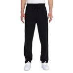 BY COMEOR Eşofman altı erkek pamuk eşofman altı – spor pantolonu, jogging pantolonu, erkek çocuk boş zaman pantolonu, fermuarlı cepler, Siyah, 6XL