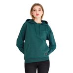 BY COMEOR Kadın Basic Kapüşonlu Regular Fit Rahat Sweatshirt (Yeşil, L)