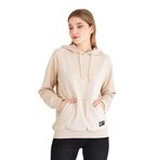 BY COMEOR Kadın Bej Basic Kapüşonlu Regular Fit Rahat Sweatshirt S
