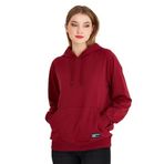 BY COMEOR Kadın Bordo Basic Kapüşonlu Regular Fit Rahat Sweatshirt XS