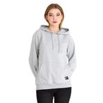 BY COMEOR Kadın Gri Basic Kapüşonlu Regular Fit Rahat Sweatshirt S