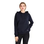 BY COMEOR Kadın Lacivert Basic Kapüşonlu Regular Fit Rahat Sweatshirt 2XL