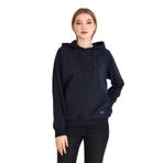 BY COMEOR Kadın Lacivert Basic Kapüşonlu Regular Fit Rahat Sweatshirt L