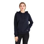 By Comeor Kadın Lacivert Basic Kapüşonlu Regular Fit Rahat Sweatshirt S