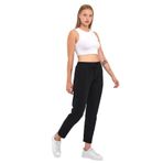 BY COMEOR Kadın Regular Fit Düz Paça Beli Lastikli Bağcıklı Eşofman Altı (Siyah, S)