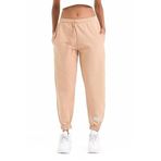 BY COMEOR Kadın Sütlü Kahve Beli Paçası Lastikli Cep ve Etiket Detaylı Eşofman Altı