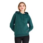 BY COMEOR Kadın Yeşil Basic Kapüşonlu Regular Fit Rahat Sweatshirt XL