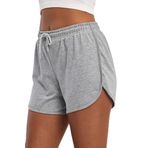 BY COMEOR Kadın Yırtmaçlı Mevsimlik Premium Kumaş Regular Fit İpli Siyah Kısa Mini Şort CMRB90 S (Gri, 2XL)