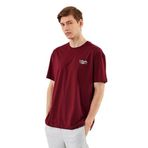 By Comeor Leo Erkek Oversize Tshirt%100 Pamuk Bisiklet Yaka Baskı Detaylı Basic Tişört Cmre86