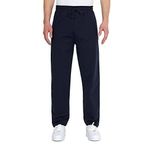BY COMEOR METALIC COMEOR Eşofman altı erkek pamuk eşofman altı – spor pantolonu, jogging pantolonu, erkek çocuk boş zaman pantolonu, fermuarlı cepler, Koyu mavi, XXL