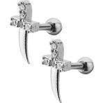 By Dilek Çetin Accessory Çelik Hançer Model Kıkırdak Tragus Helix Piercing (1ADET) - Gümüş
