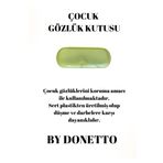 By Donetto Sarı Çocuk Gözlük Kutusu / Gözlük Kılıfı / Gözlük Kabı